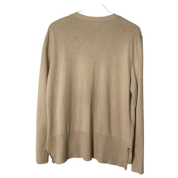 J.Jill Silk Blend Cardigan with Front Pockets (Size L) - Picture 3 of 7